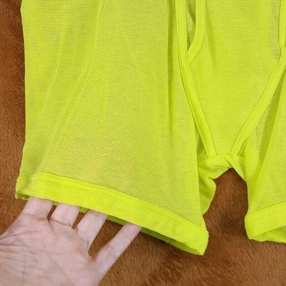 CALVIN KLEIN Mens Medium Yellow Mesh This is Love Boxer Briefs - Picture 5 of 6
